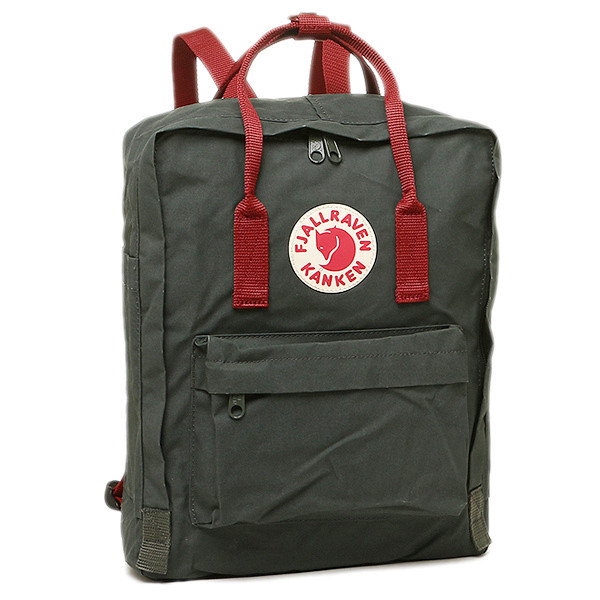 Рюкзак Fjallraven Kanken Forest Green-Ox Red 