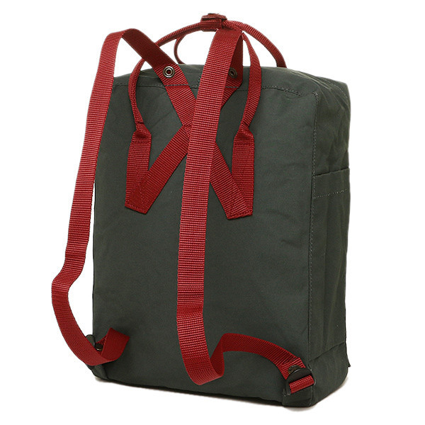Рюкзак Fjallraven Kanken Forest Green-Ox Red 