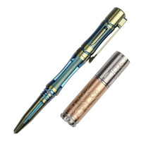 Набір Fenix: тактична ручка T5Ti та ліхтар F15 (синя ручка та ліхтар)