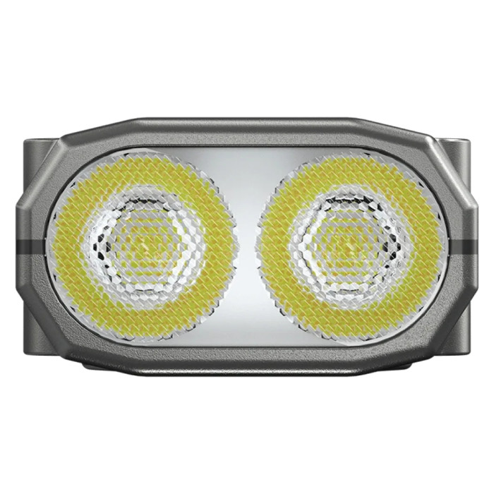 Ліхтар наключний Nitecore TINI 3 (2xNiteLab UHE LED, 600 люмен, 5 режимів, USB-C), сірий 