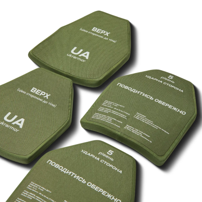 Керамічні бронеплити 5-го класу. Вага 2.2 кг.Розмір M. Карбід кремнію 