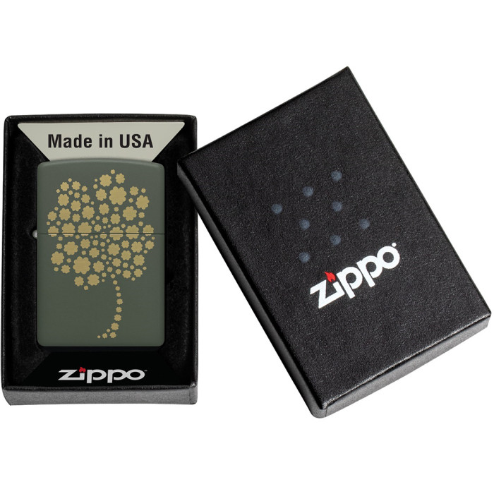 Запальничка Zippo 221 2022PFF Four Leaf Clover Design 48501 