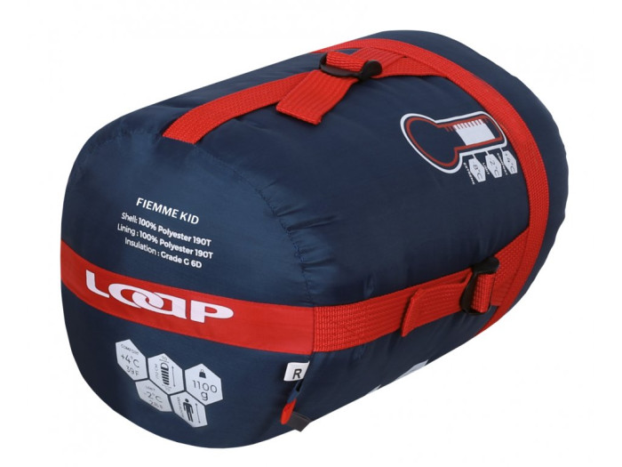 Спальний мішок Travel Extreme Loap Fiemme red, лівий 