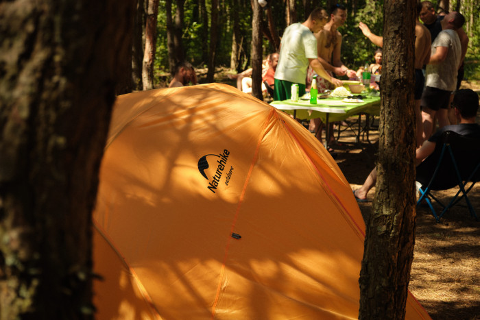 Намет Naturehike Star-River 2 Updated NH17T012-T, 210T надлегкий двомісний з футпринтом, помаранчевий 