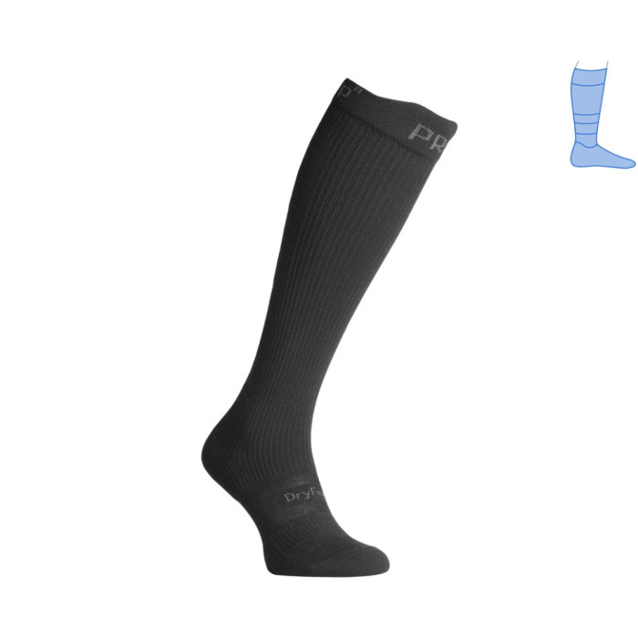 Компресійні гольфи захисні літні Protector LongDry+ PRO чорні M 40-43 