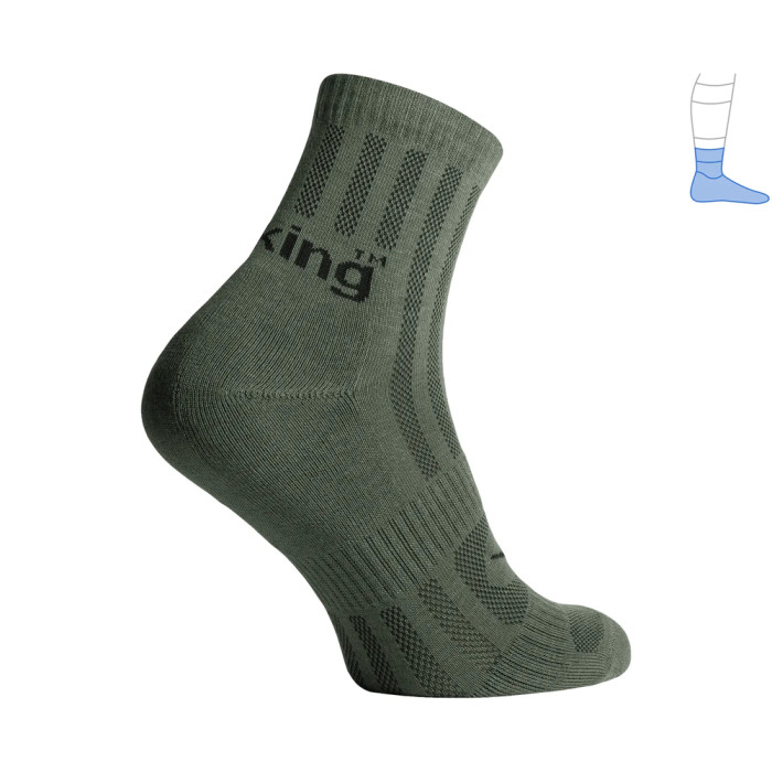 Трекінгові шкарпетки Protector ShortLight літні зелені L 44-47 