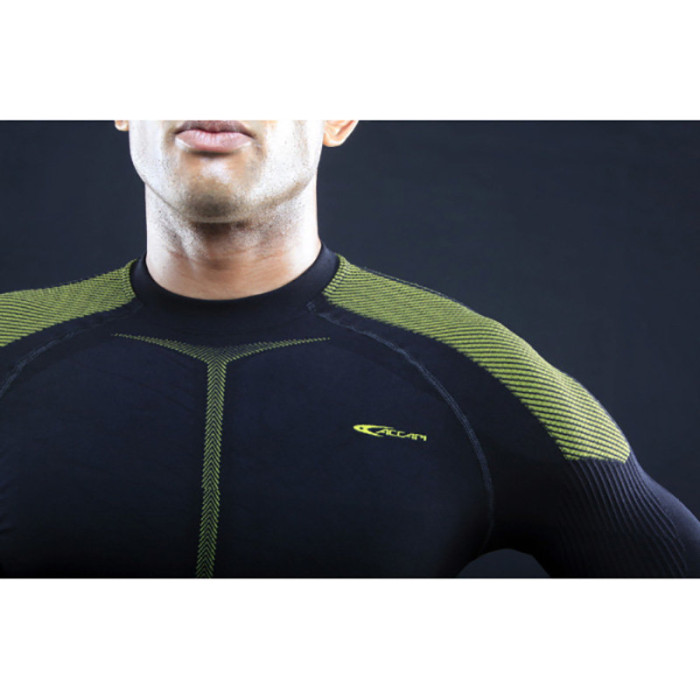 Футболка Accapi Synergy Long Sleeve Shirt Man 920 black/lemon , XL-XXL  