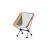 Стул складной Naturehike Moon YL08 NH20JJ027, 600D Oxford / алюминий, бело-оранжевый