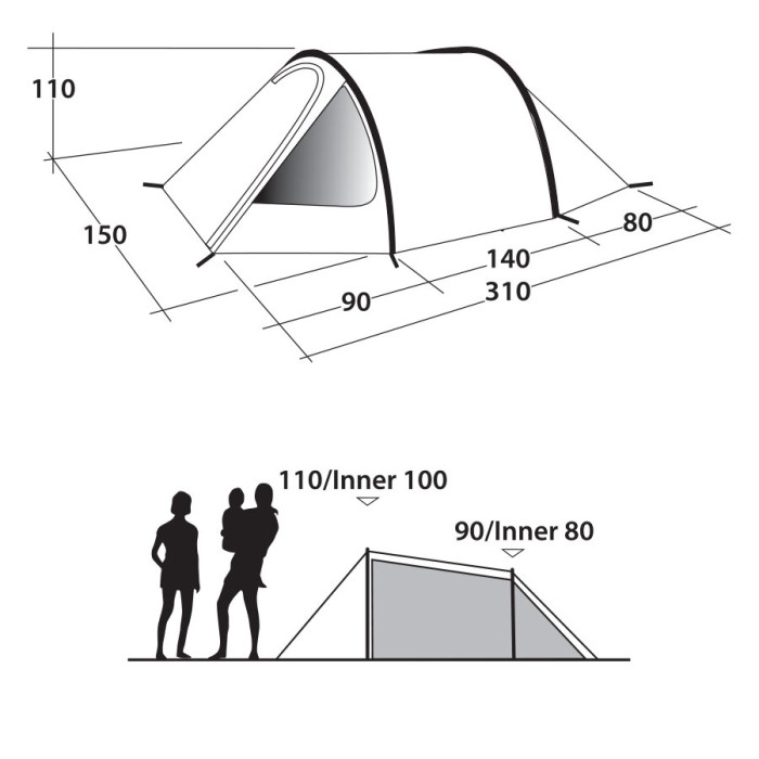 Намет Outwell Earth 2 Blue (76925) 