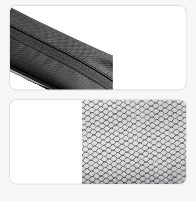 Косметичка водонепроникна Naturehike NH20SN007, Розмір М, Чорний, прозора 