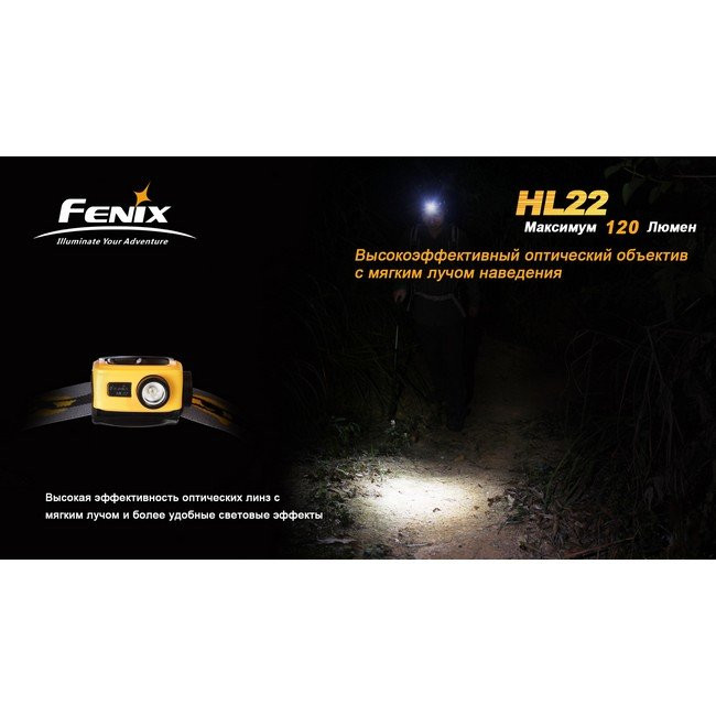 Налобний ліхтар Fenix HL22 Cree XP-E (R4), сірий 