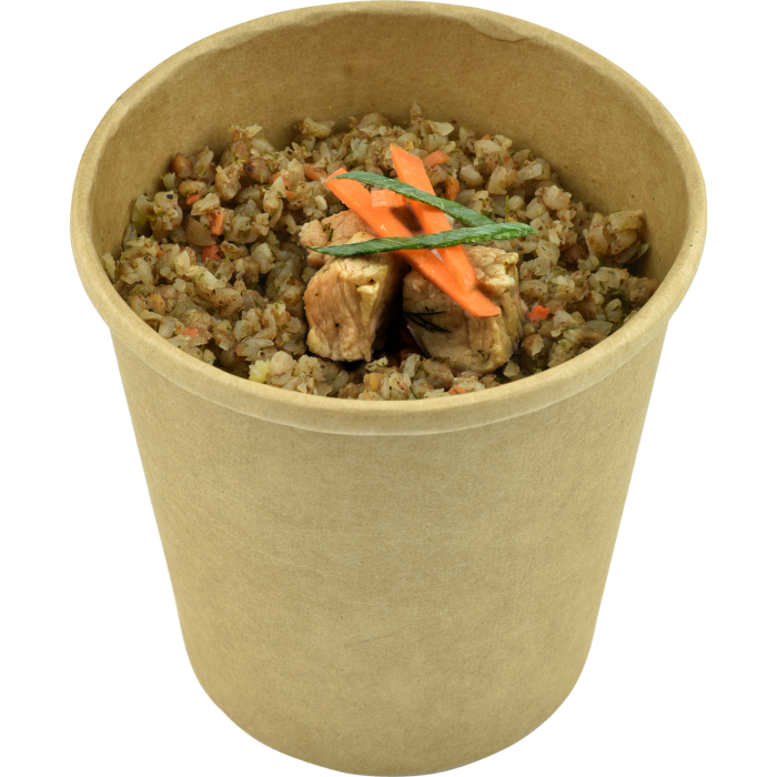 Гречана каша з телятиною Happy Elk (упаковка для запарювання) AM0001 