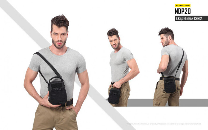 Сумка EDC, тактична Nitecore NDP20 (Cordura 1000D), чорний 