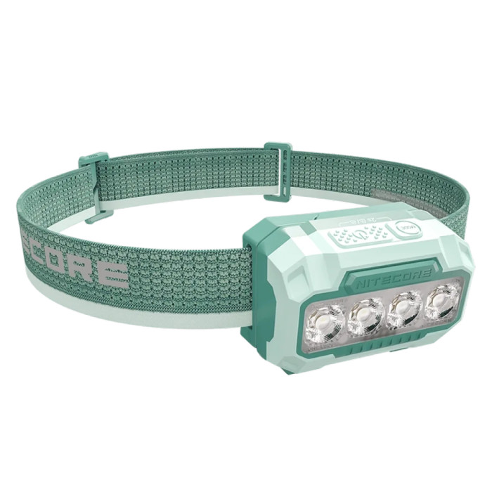 Ліхтар налобний Nitecore HA23 UHE (White-Red Led, 600 люмен, 3xAAA), зелений 