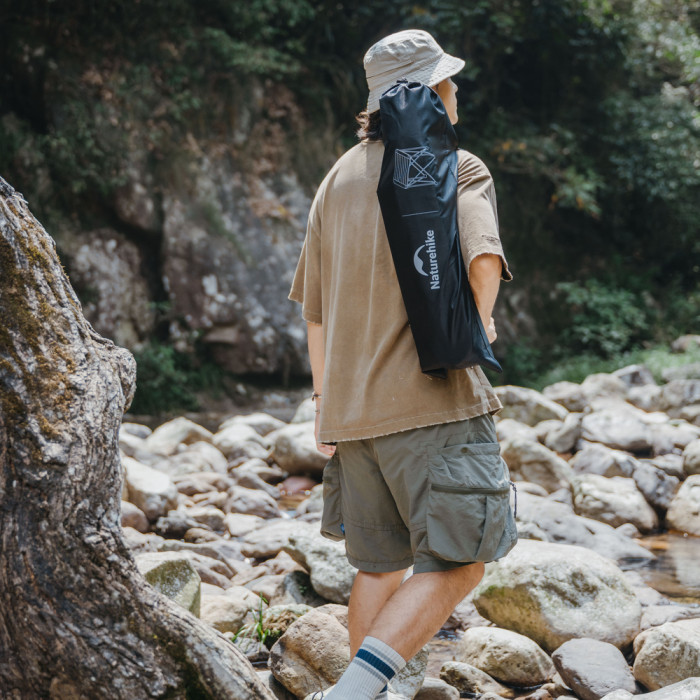 Складаний стіл Naturehike CNK2450JJ013, M, алюміній, сірий 