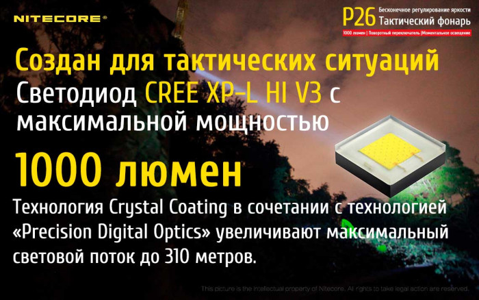 Ліхтар Nitecore P26 