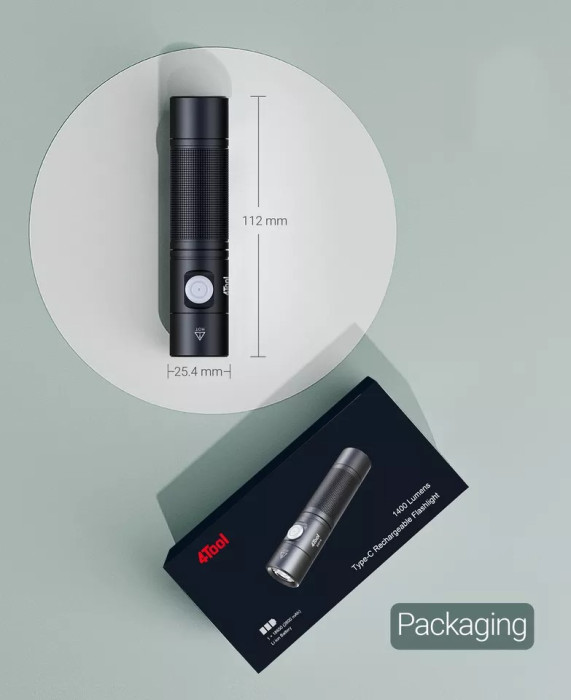 Ліхтар ручний Nextorch ED10 чорний 