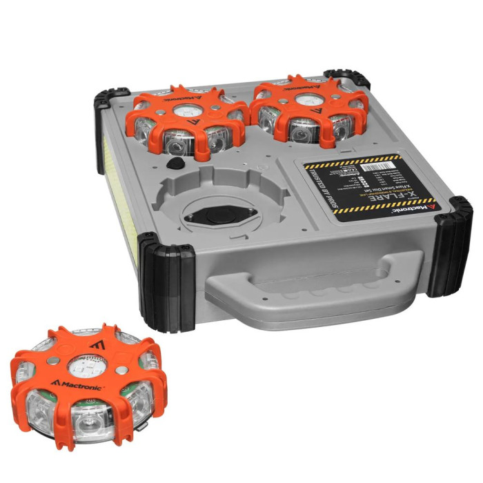 Комплект ліхтарів професійних Mactronic X-Flare (30 Lm) Red/Blue/Amber Recharg 12v/220V Magnetic (PS 