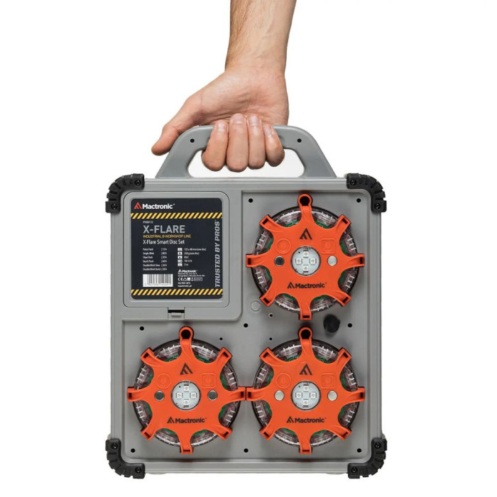 Комплект ліхтарів професійних Mactronic X-Flare (30 Lm) Red/Blue/Amber Recharg 12v/220V Magnetic (PS 