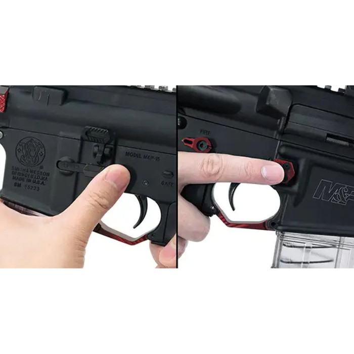 Клавіша Leapers скидання магазина збільшена. AR15. Колір - червоний 