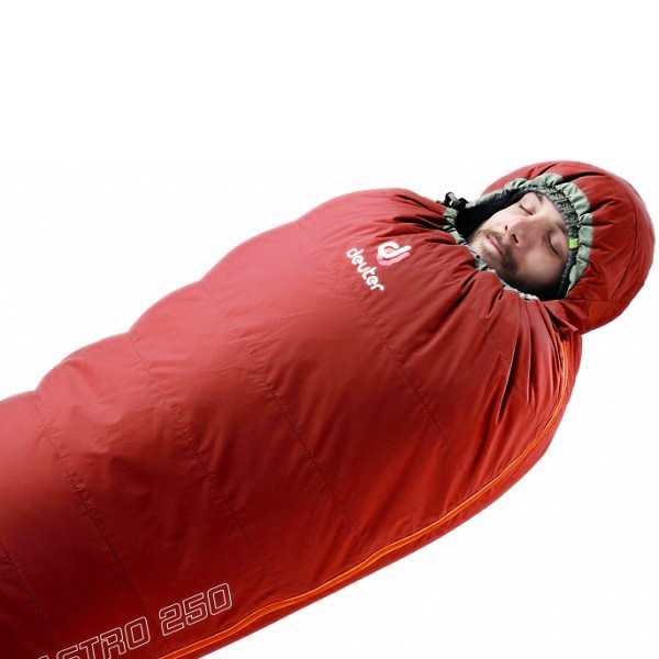 Спальний мішок Deuter Astro 550 L 500 cranberry лівий (3711517 5000 1) 