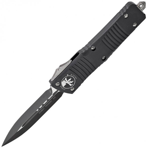 Ніж Microtech бойовий Троодон з подвійним лезом Чорний Клинок 142-1 
