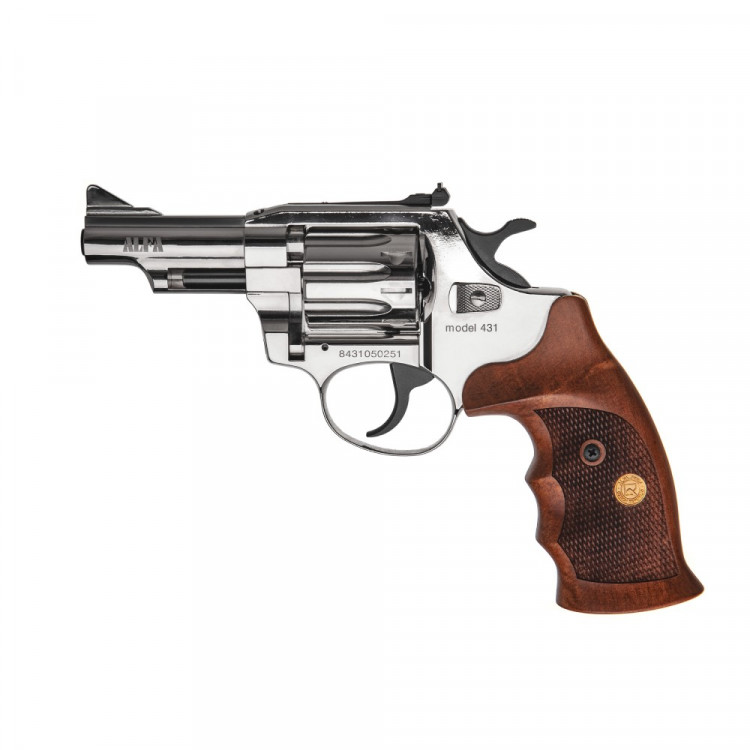 Револьвер флобера Alfa mod.431 3 " 4мм рукоять №2 нікель/дерево (144943/2) 