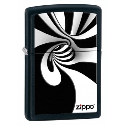 Запальничка Zippo Spiral Blk White 28297