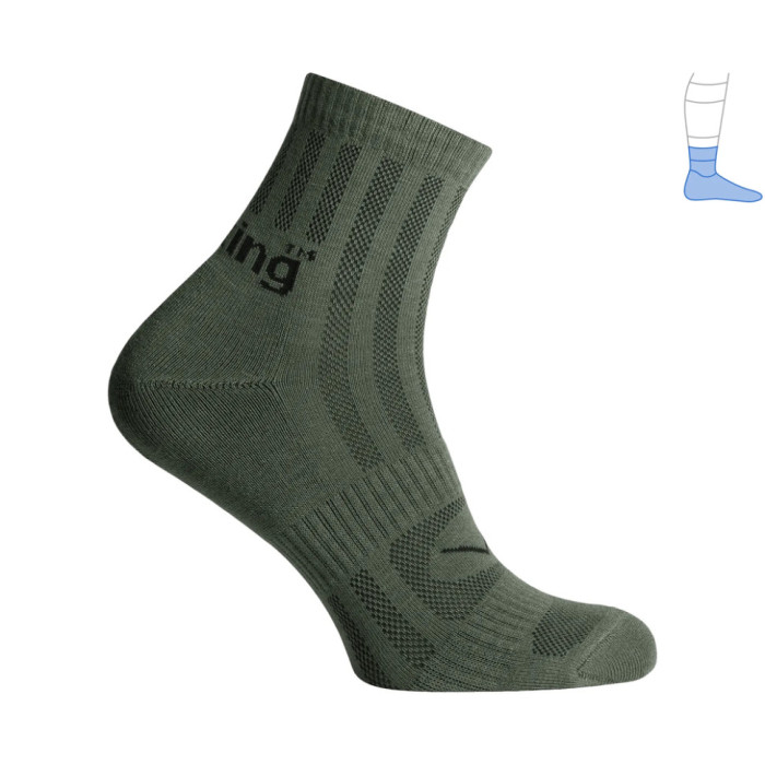 Трекінгові шкарпетки Protector ShortLight літні зелені M 40-43 