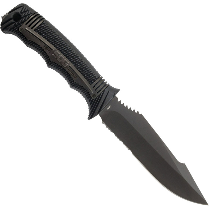Ніж SOG SEAL Strike, Part Serr Blk TiNi Delx Molded Shth-Ti (SOG SS1003-CP) 