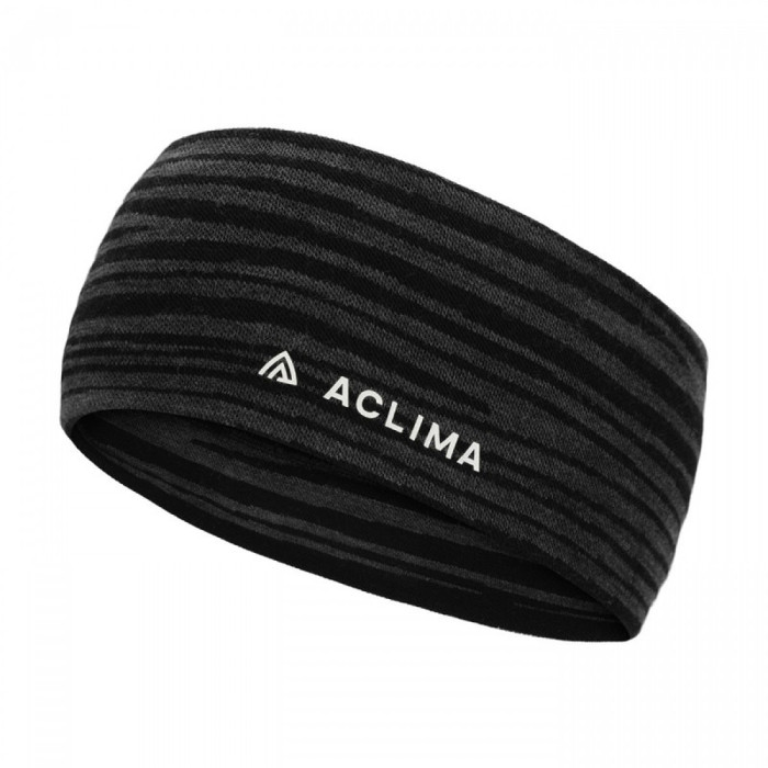 Пов'язка Aclima WarmWool 200 Headband Black Motion OneSize