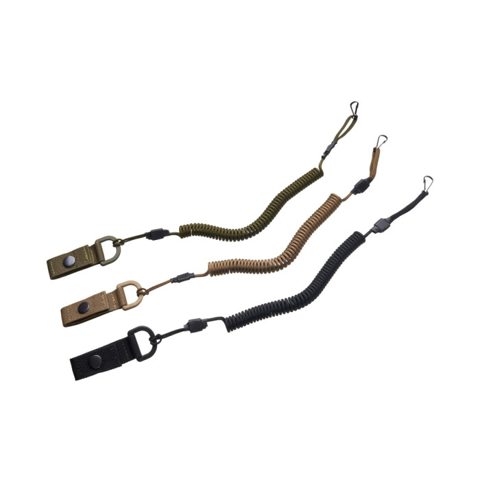 Страхувальний шнур Grand Way S05-карабін із застібкою коричневий 