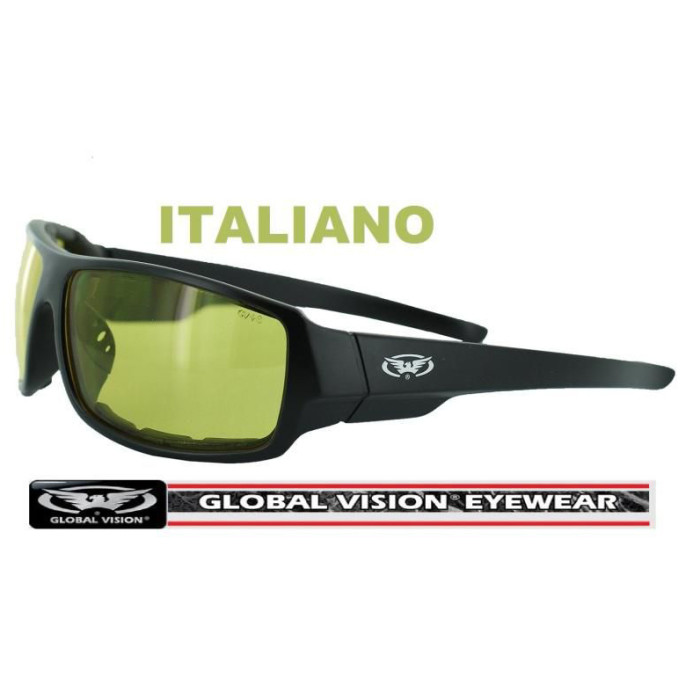 Окуляри Global Vision Italiano Plus Photocromic (yellow) фотохромні Жовті 