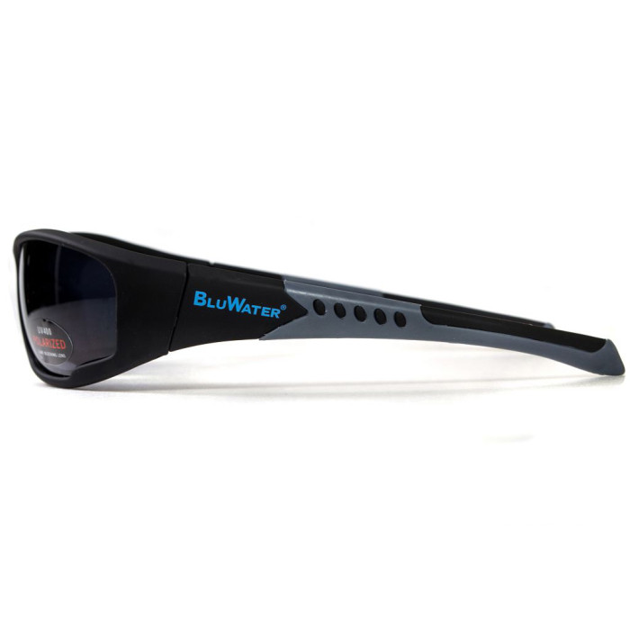 Окуляри BluWater Daytona-3 Polarized (gray) чорні 