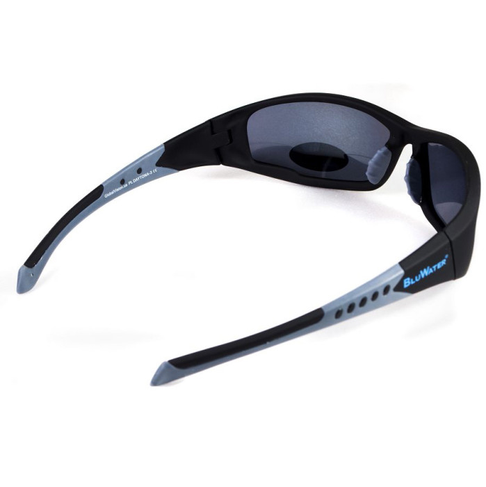 Окуляри BluWater Daytona-3 Polarized (gray) чорні 