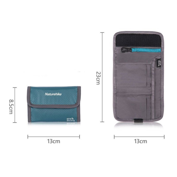 Гаманець Naturehike Travel wallet RFID-Blocking NH20SN003 сірий 