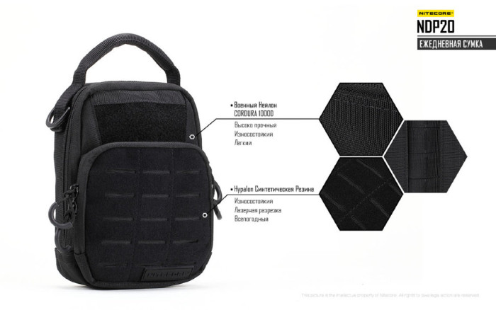 Сумка EDC, тактична Nitecore NDP20 (Cordura 1000D), пісочний 