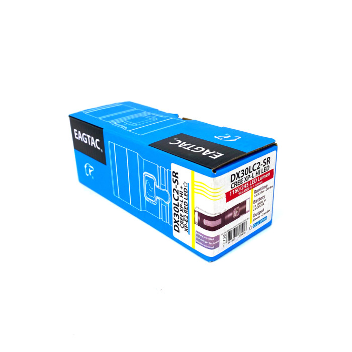 Ліхтар Eagletac DX30LC2-SR Колір XP-L HI CW + XP-E2 Червоний 