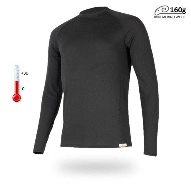 Футболка чоловіча Lasting Atar, чорна, M 