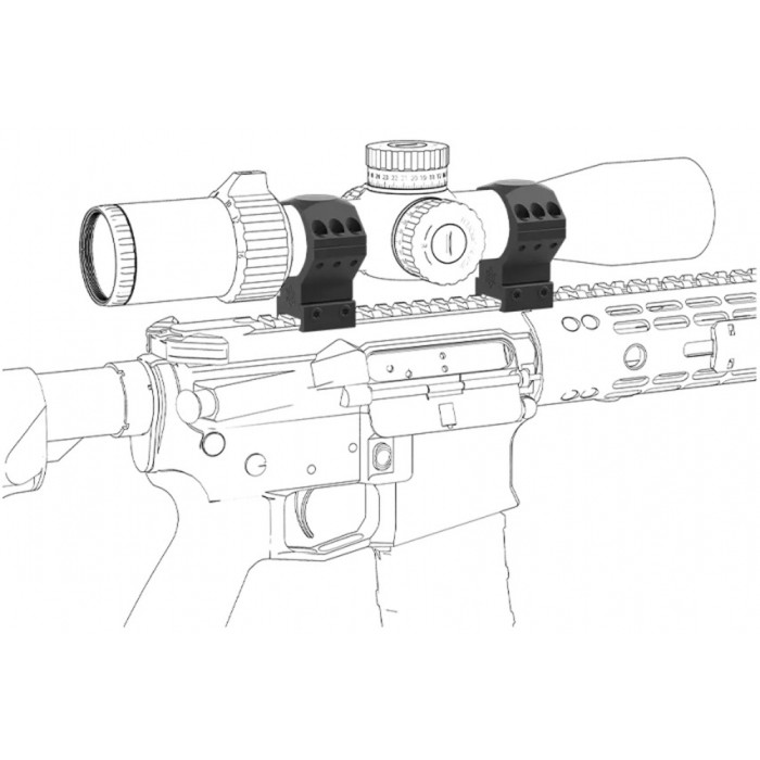 Кільця Vector Optics X-Accu 34 мм Weaver середні 