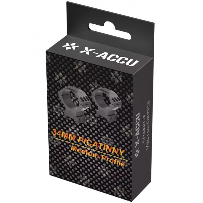 Кільця Vector Optics X-Accu 34 мм Weaver середні 