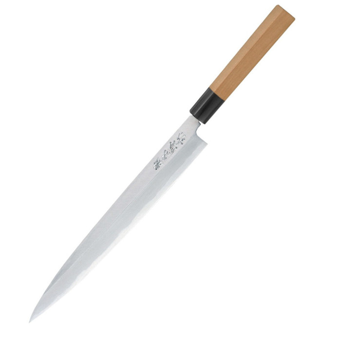 Ніж кухонний Tojiro Aogami Steel Yanagi-Sashimi Slanted Blade's Spine 270mm F-966 