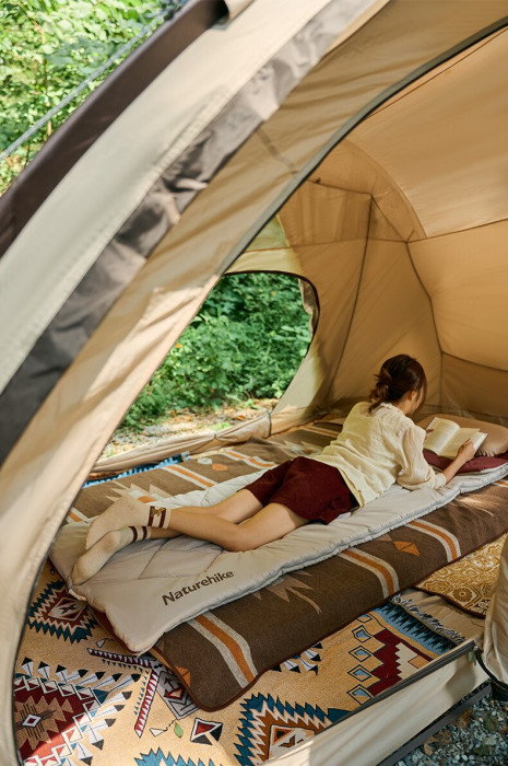 Спальний мішок Naturehike R350 CNH22SD005, бордовий/бежевий 