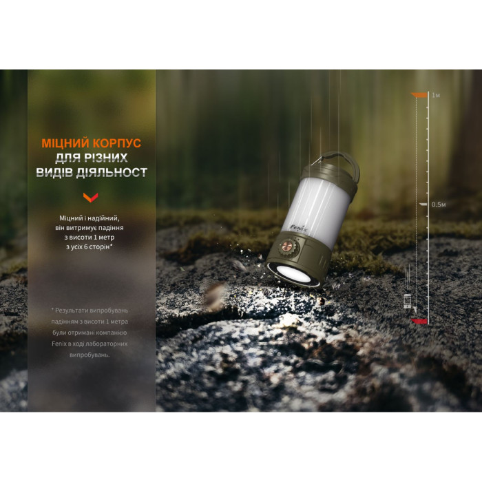 Ліхтар кемпінговий Fenix CL26R Pro, темно-зелений 