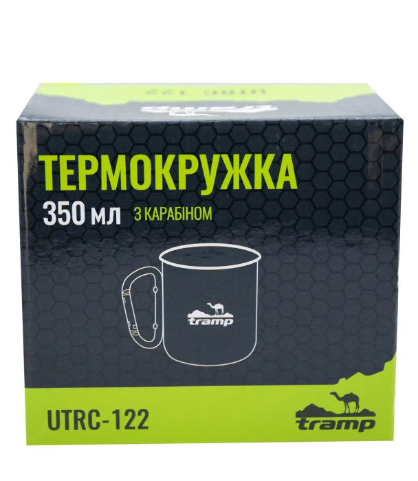 Термокухоль TRAMP з карабіном 350мл UTRC-122 оливковий 