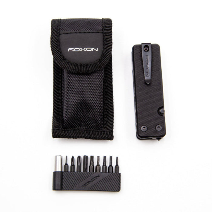 Міні мультитул Roxon KS2E Noir, чорне лезо, чорний 