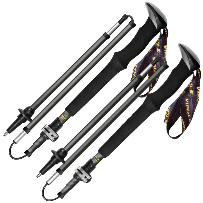 Палиці трекінгові Vipole Approach Long Carbon 130 DLX (S25 42) 