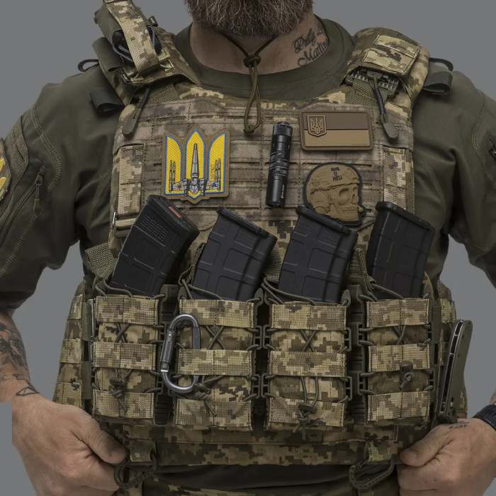 Плитоноска Ukrarmor IBV (аналог IOTV). Збільшена площа захисту S/M Піксель 