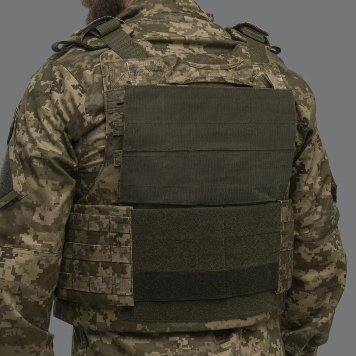 Плитоноска Ukrarmor IBV (аналог IOTV). Збільшена площа захисту S/M Піксель 