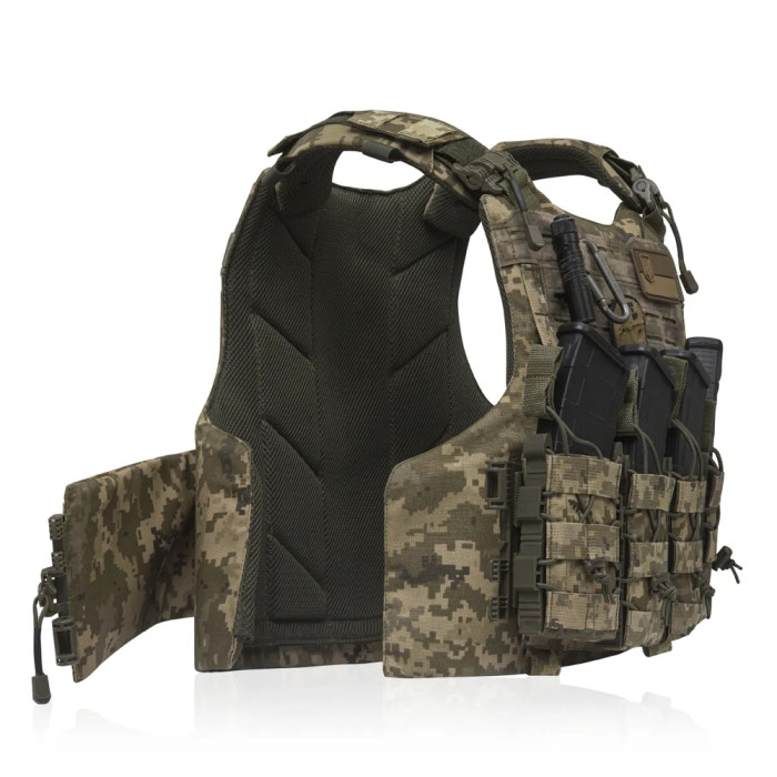 Плитоноска Ukrarmor IBV (аналог IOTV). Збільшена площа захисту S/M Піксель 